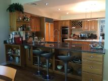 Before a completed cabinetry contractor project in the area