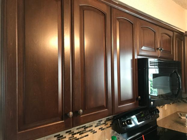 After a completed cabinetry contractor project in the area